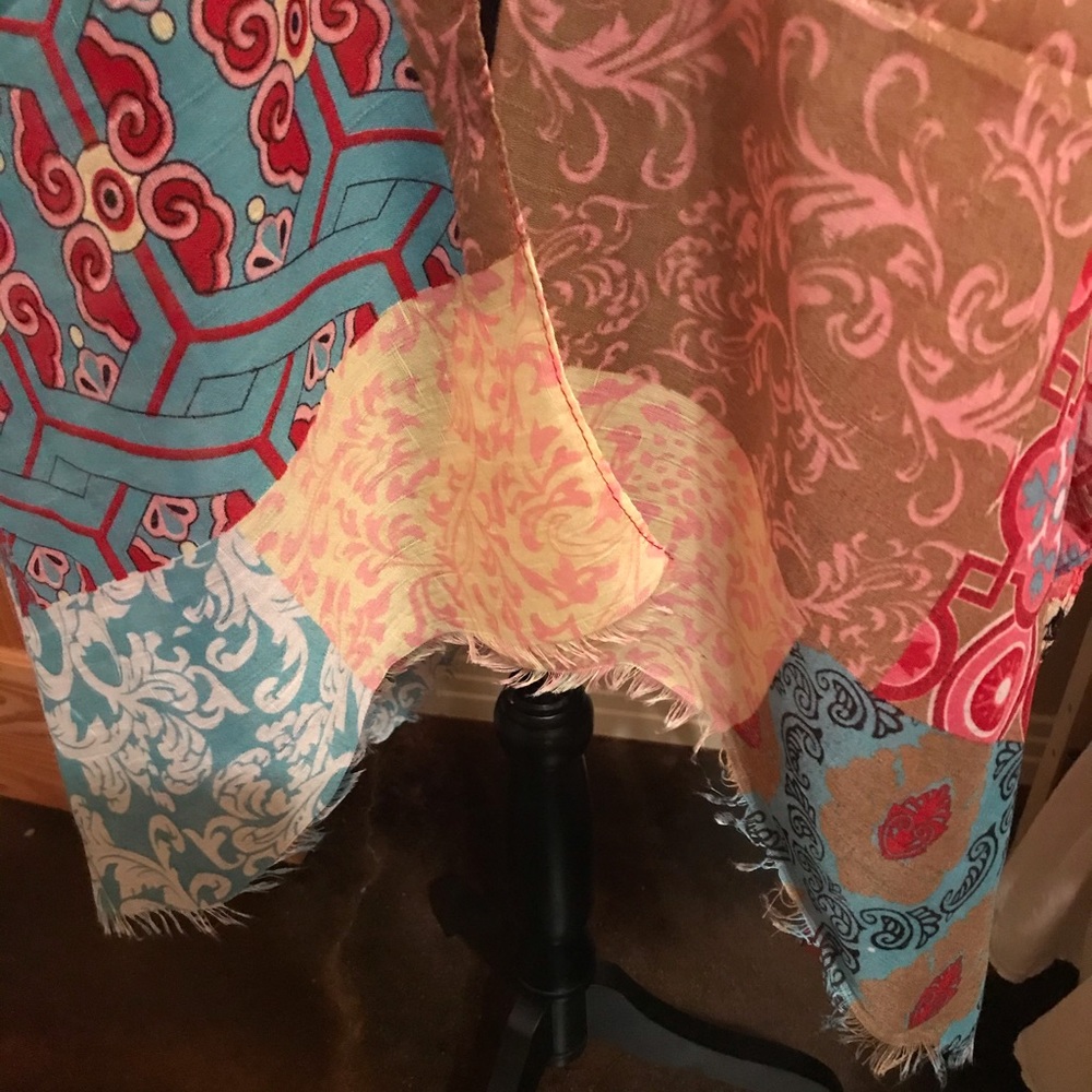 Mint Green Multicolored Kimono - Picture 8 of 8
